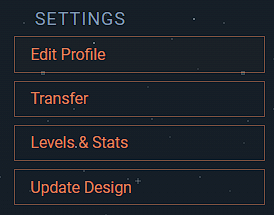 Screenshot of colonist settings for design update submission